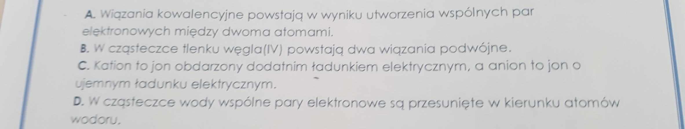 Wskaż zdanie fałszywe, reszta w załązniku. Dziękuję Brainly.pl