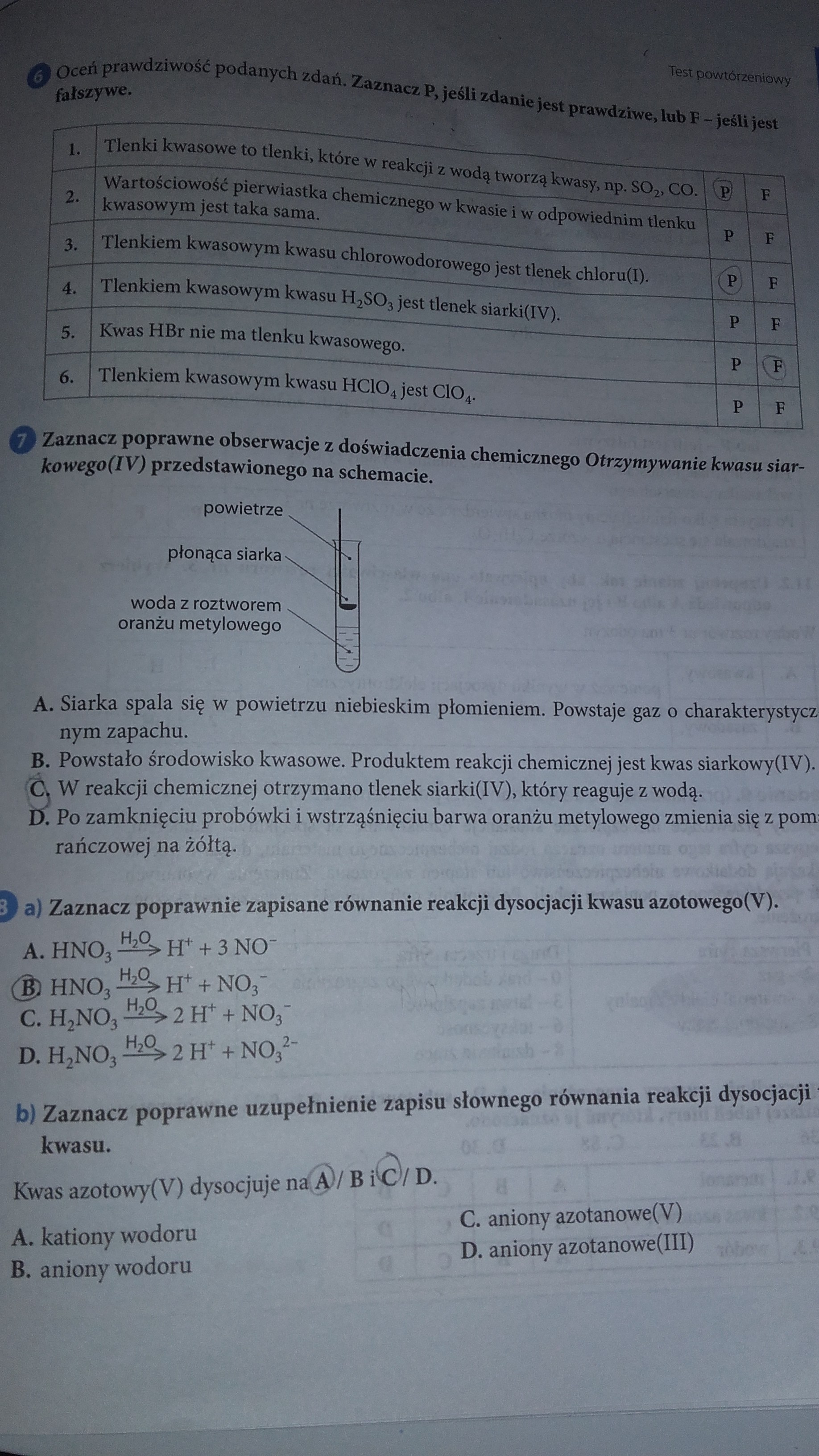 Test powtórzeniowy ćw str 4445 Chemia Nowej Ery. Jakie prawidłowe
