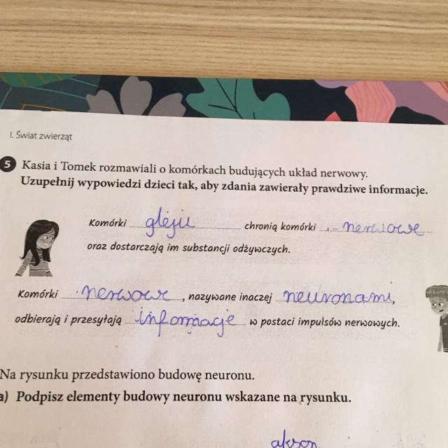 1. Swiat zwierzat 3 Kasia i Tomek rozmawiali o komórkach budujących