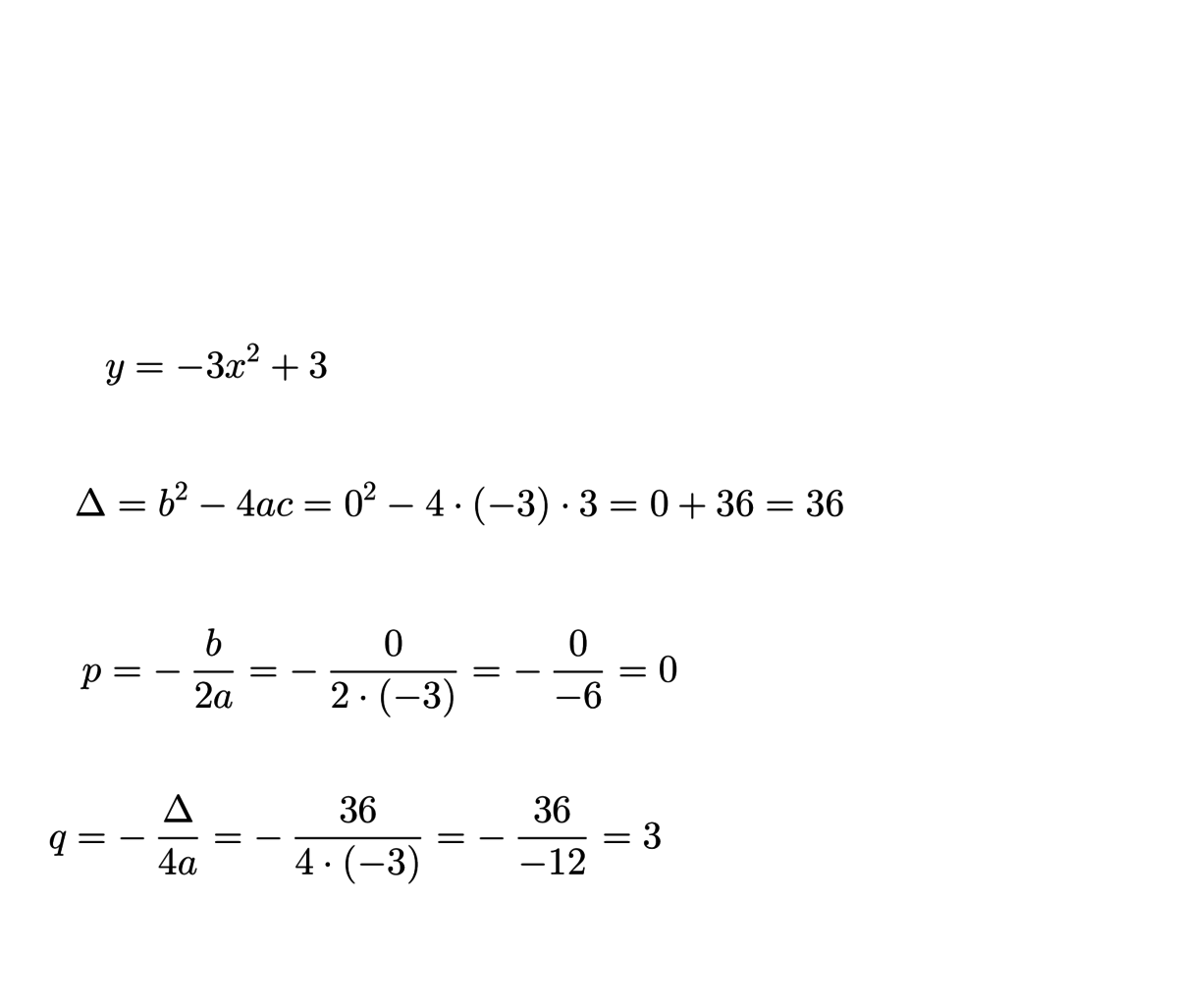 Wykresem funkcji kwadratowej f(x) = 3x² + 3 jest parabola o
