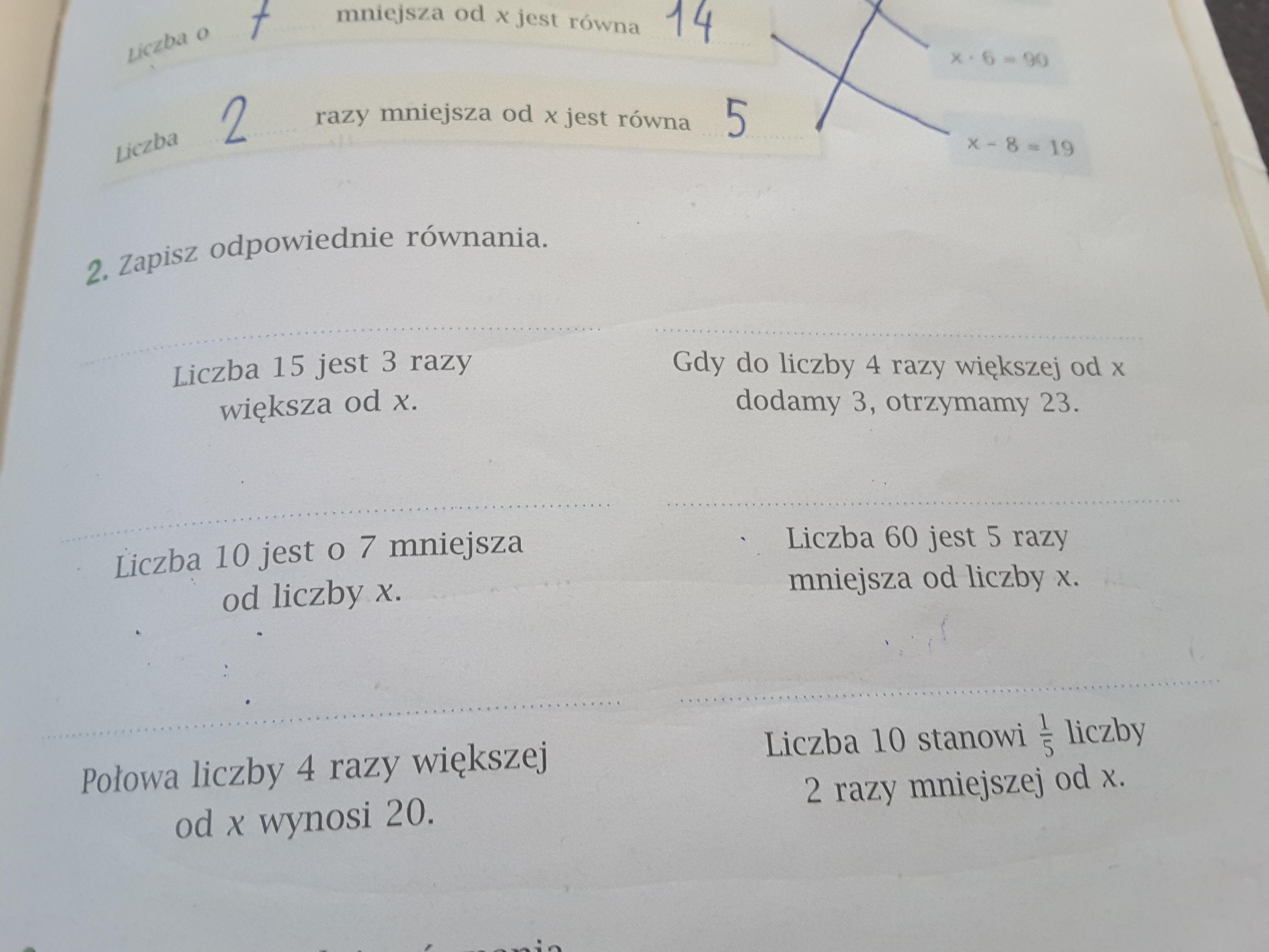 Zapisz odpowiednie równania Daje 55 pkt Brainly.pl
