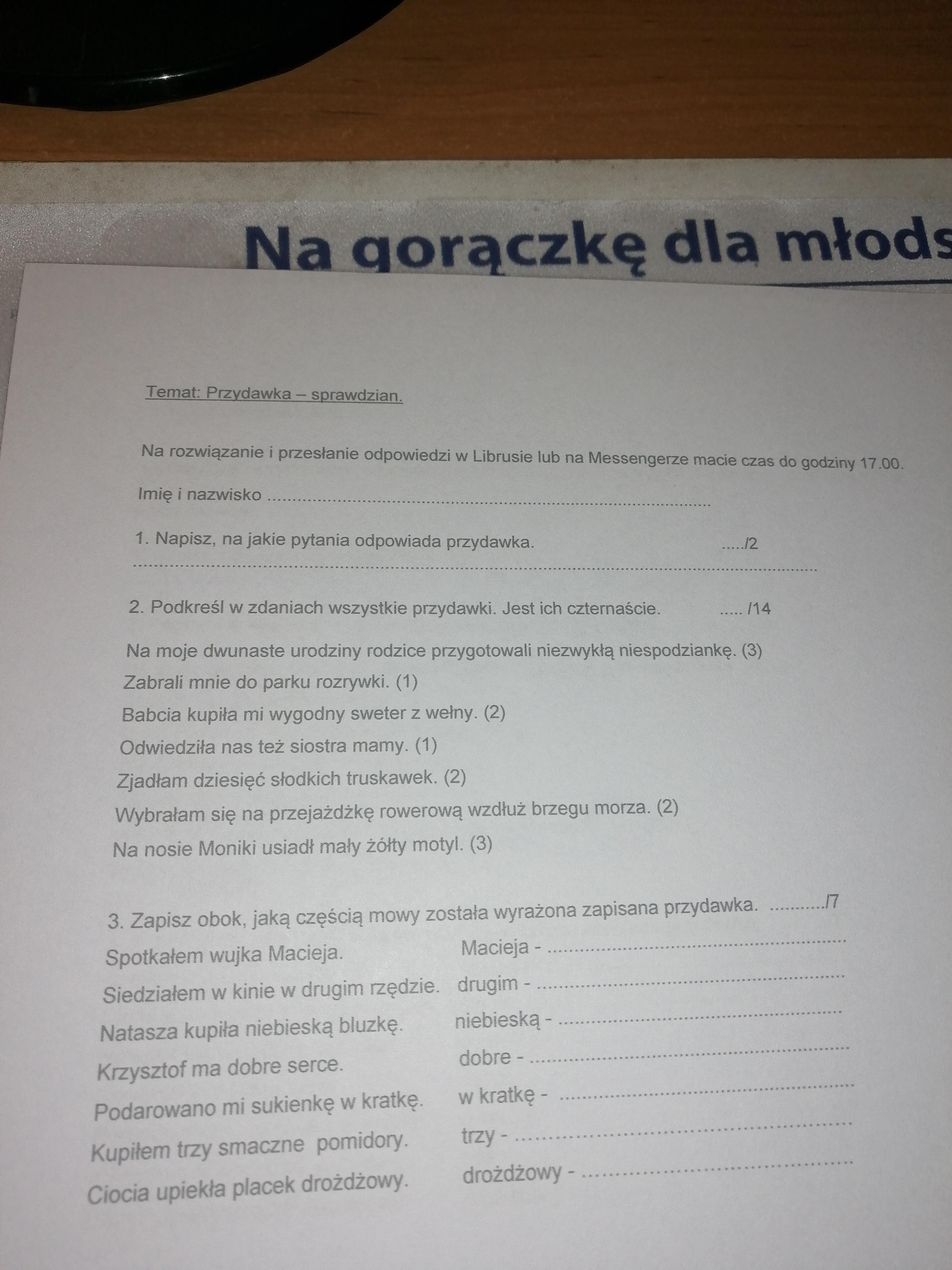 pls szybko na jutro pls Brainly.pl