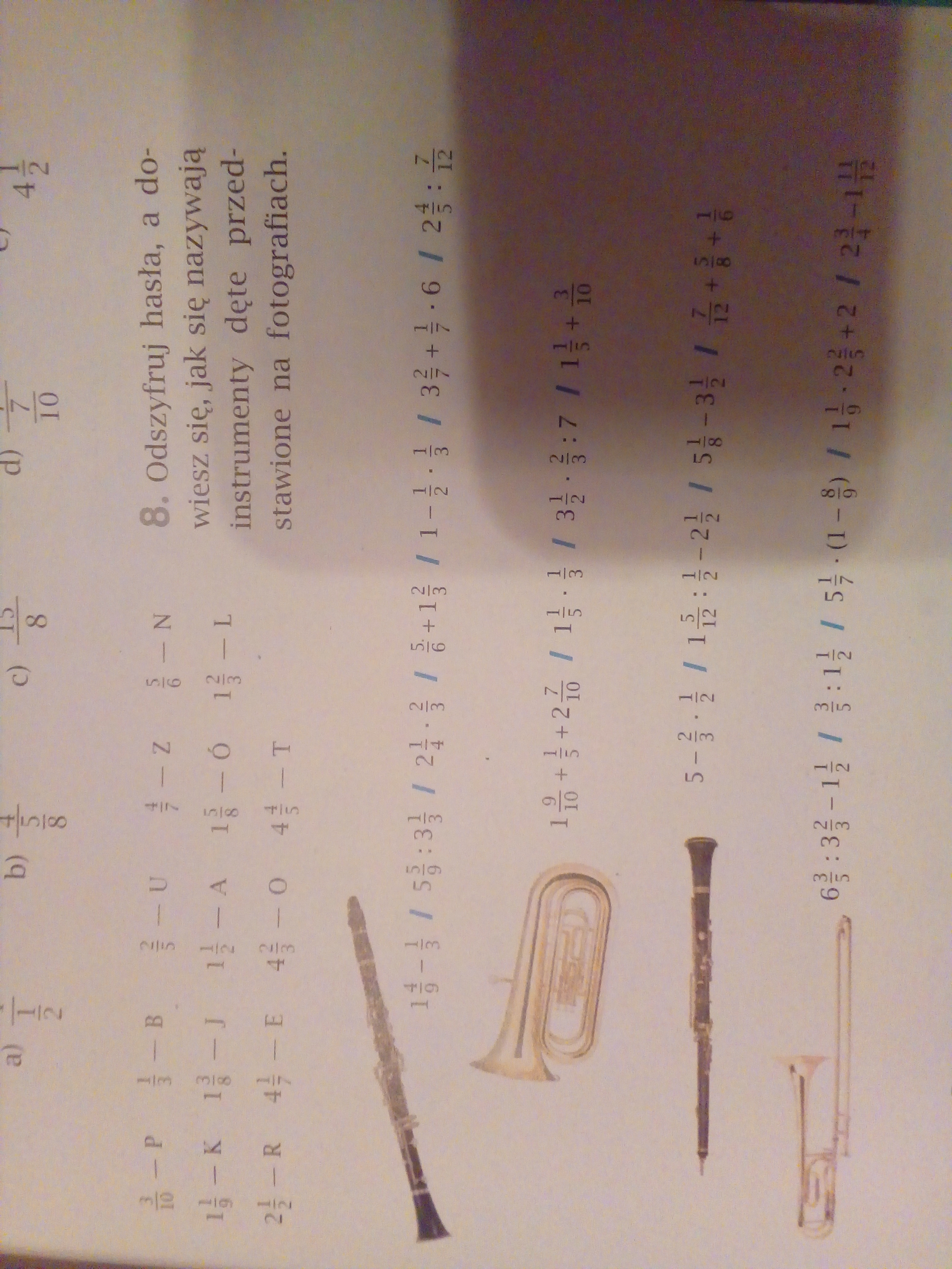 Odszyfruj hasła, a dowiesz się, jak się nazywają instrumenty dęte