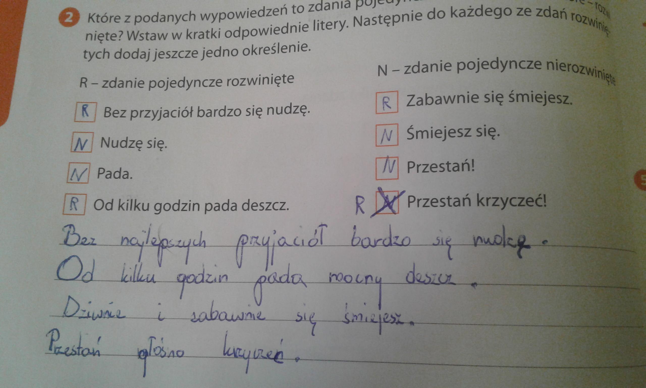 Napisz Czym Różnią Się Zdania Nierozwinięte Od Rozwiniętych