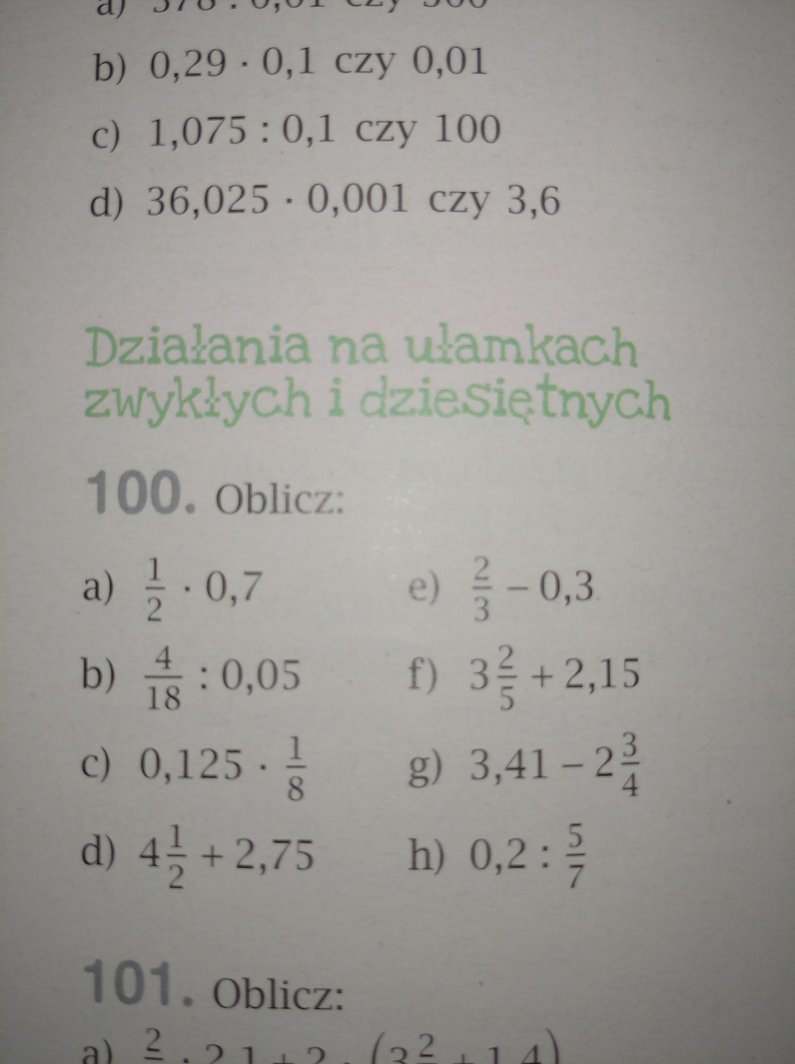 Matematyka kl.5 str.256 ćw 100 proszę o pomoc pls Brainly.pl