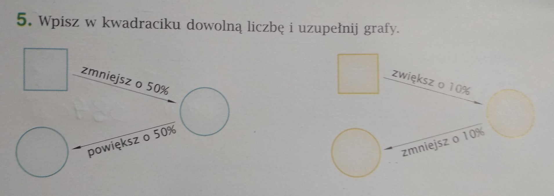 Wpisz w kwadraciku dowolną liczbę i uzupełnij grafy moja liczba to 130