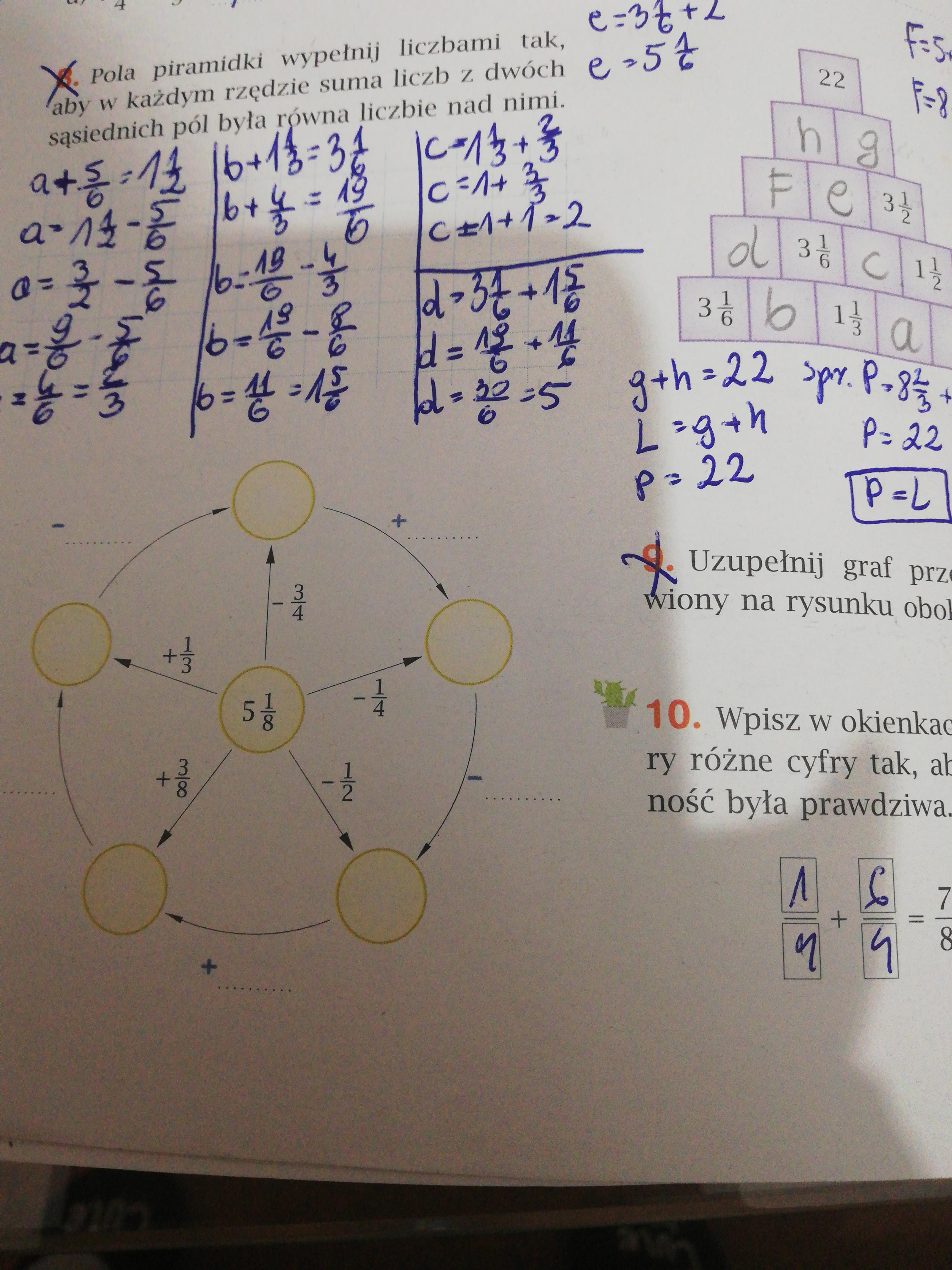 Uzupełnij graf przedstawiony na rysunku obok. Kl. 6. Matematyka z