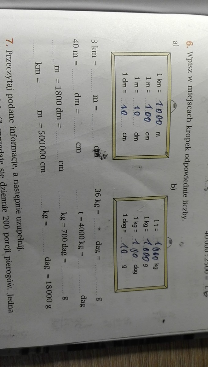 Wpisz w miejscach kropek odpowiednie liczby 2 Brainly.pl