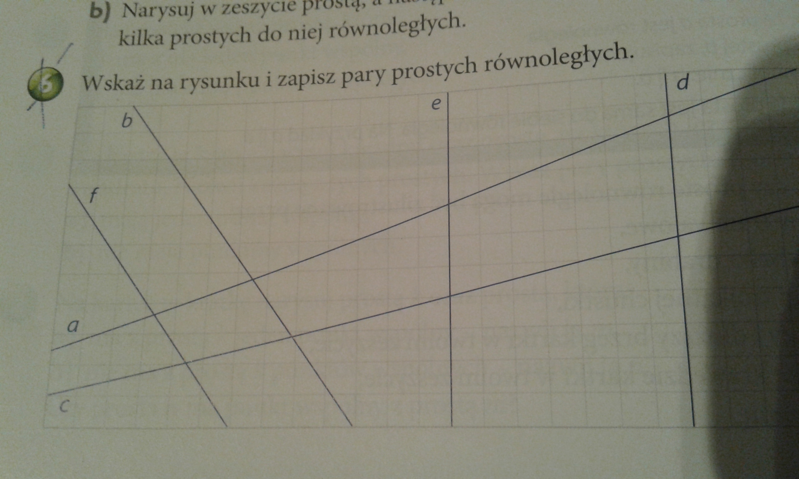 Wskaż na rysunku i zapisz pary prostych równoległych . Brainly.pl