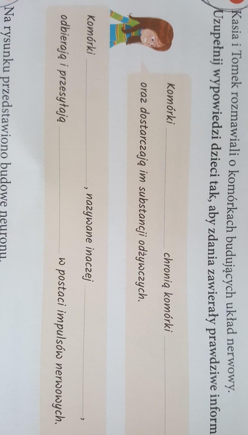 Kasia i Tomek rozmawiali o komórkach budujących układ nerwowy