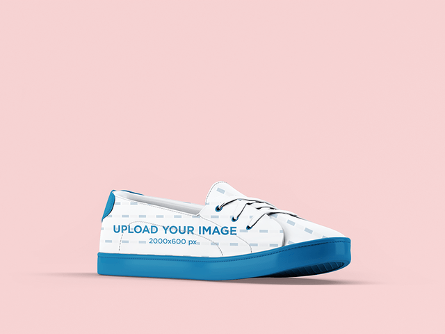 Placeit Shoe Mockup Featuring a Plain Background