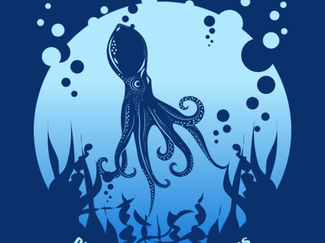 Placeit Illustrated TShirt Design Maker with a Giant Squid