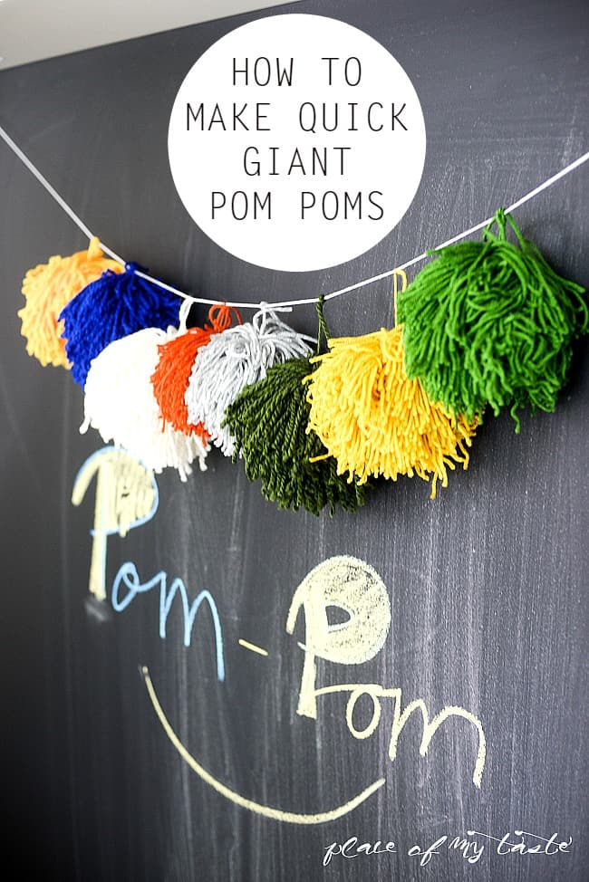 HOW TO MAKE QUICK GIANT POM POMS