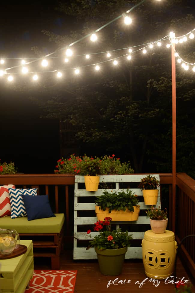 HANG STRING LIGHTS ON YOUR DECK AN EASY WAY
