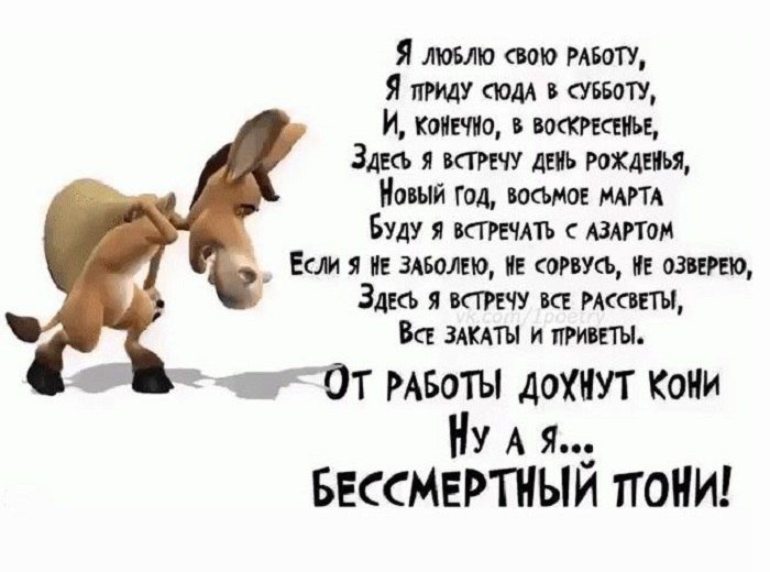 Картинки с надписью От работы дохнут кони (30 картинок) 🔥