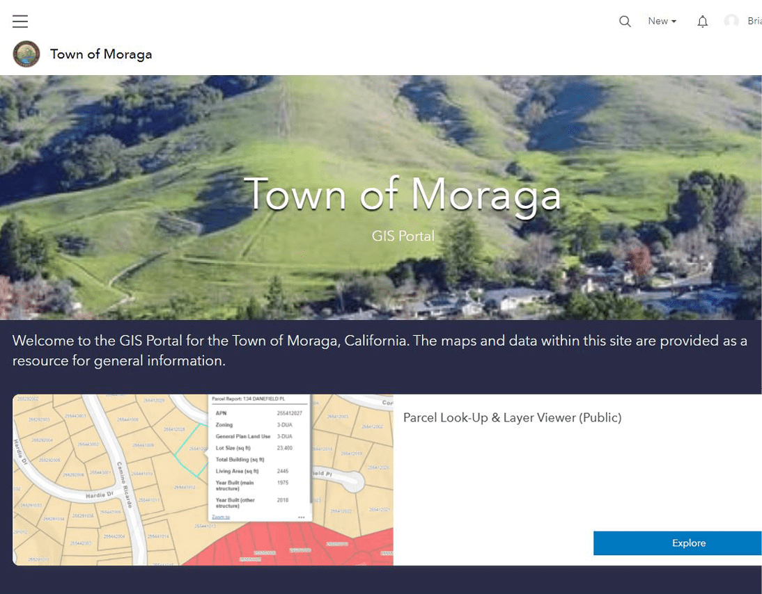 Moraga GIS Support Services Placeworks, Inc.