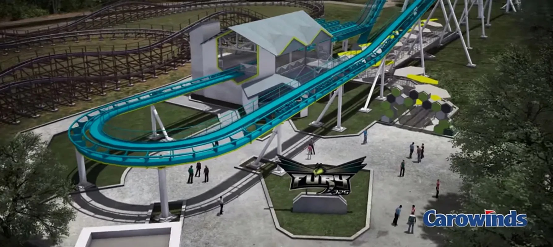 Carowinds “Fury 325” Entry Plaza Place