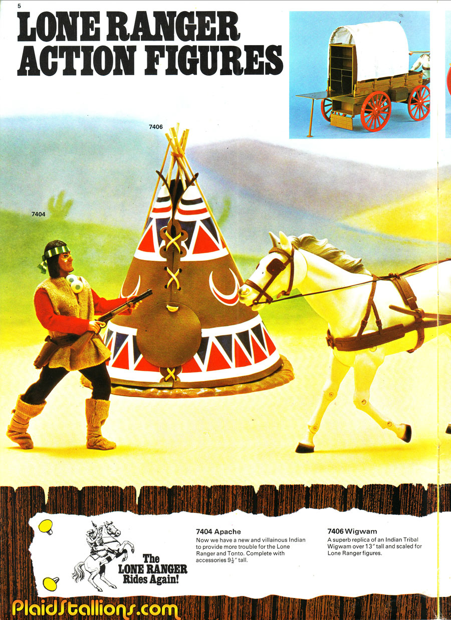 1975 Lone Ranger Catalog from Marx UK Gabriel Action Figures