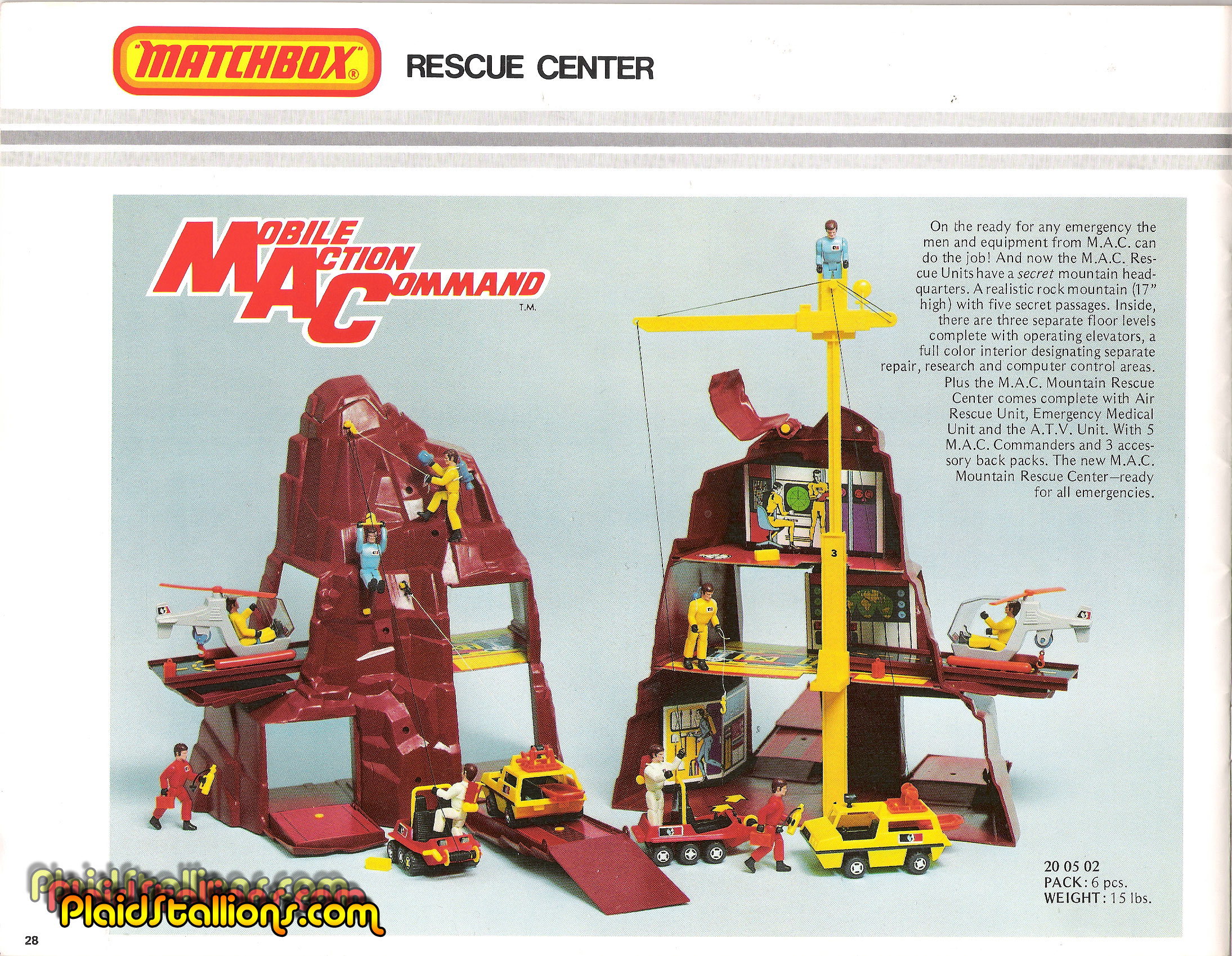1977 Matchbox MAC (Mobile Action Command) Catalog PS