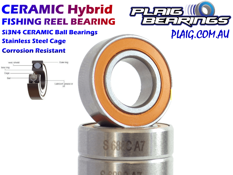 Daiwa G538004 CERAMIC Fishing Reel Bearing Plaig Bearings