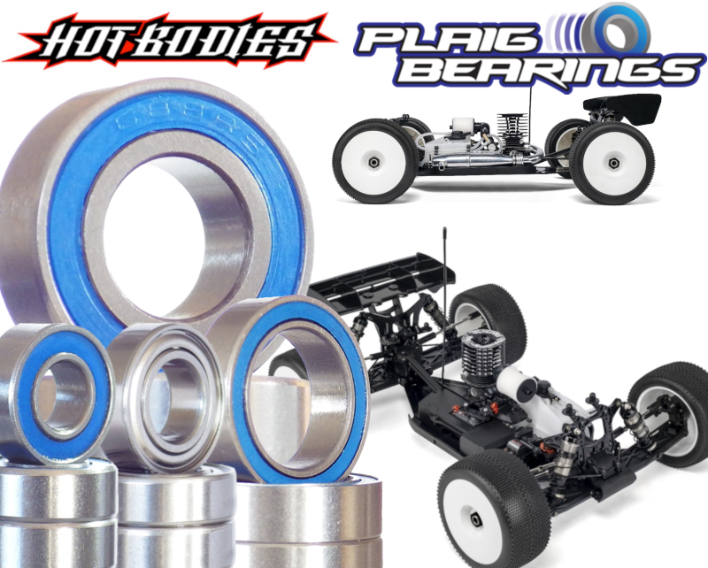Hotbodies D8T EVO 3 Bearing Kits All Options Plaig Bearings