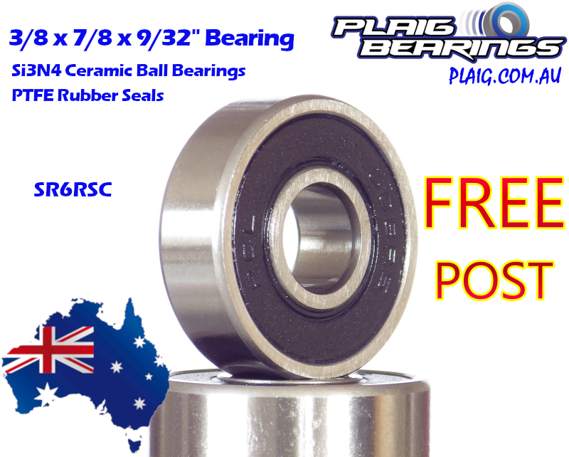 3/8×7/8×9/32″ CERAMIC Fishing Reel Bearing Plaig Bearings
