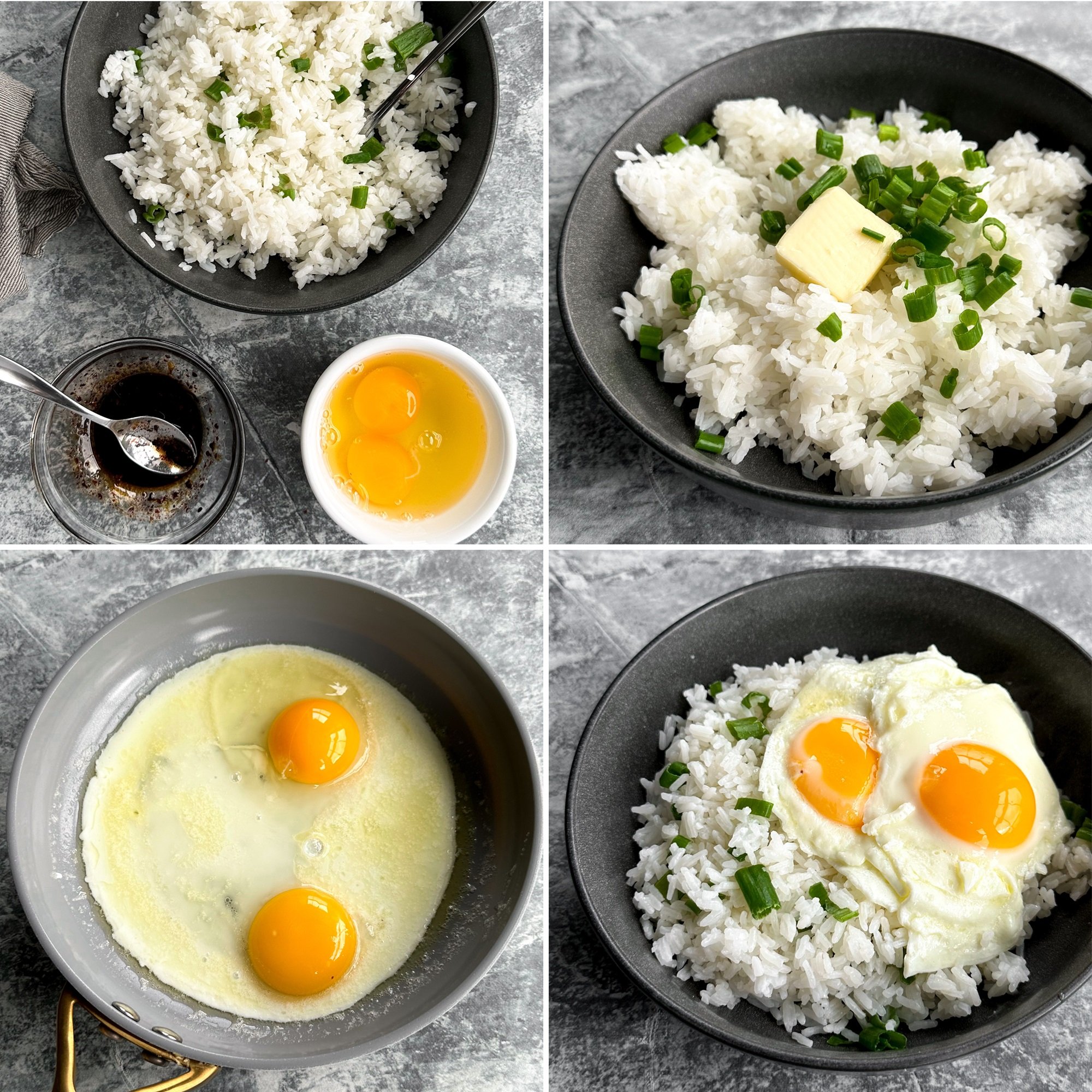 White Rice And Eggs Simple & Delicious