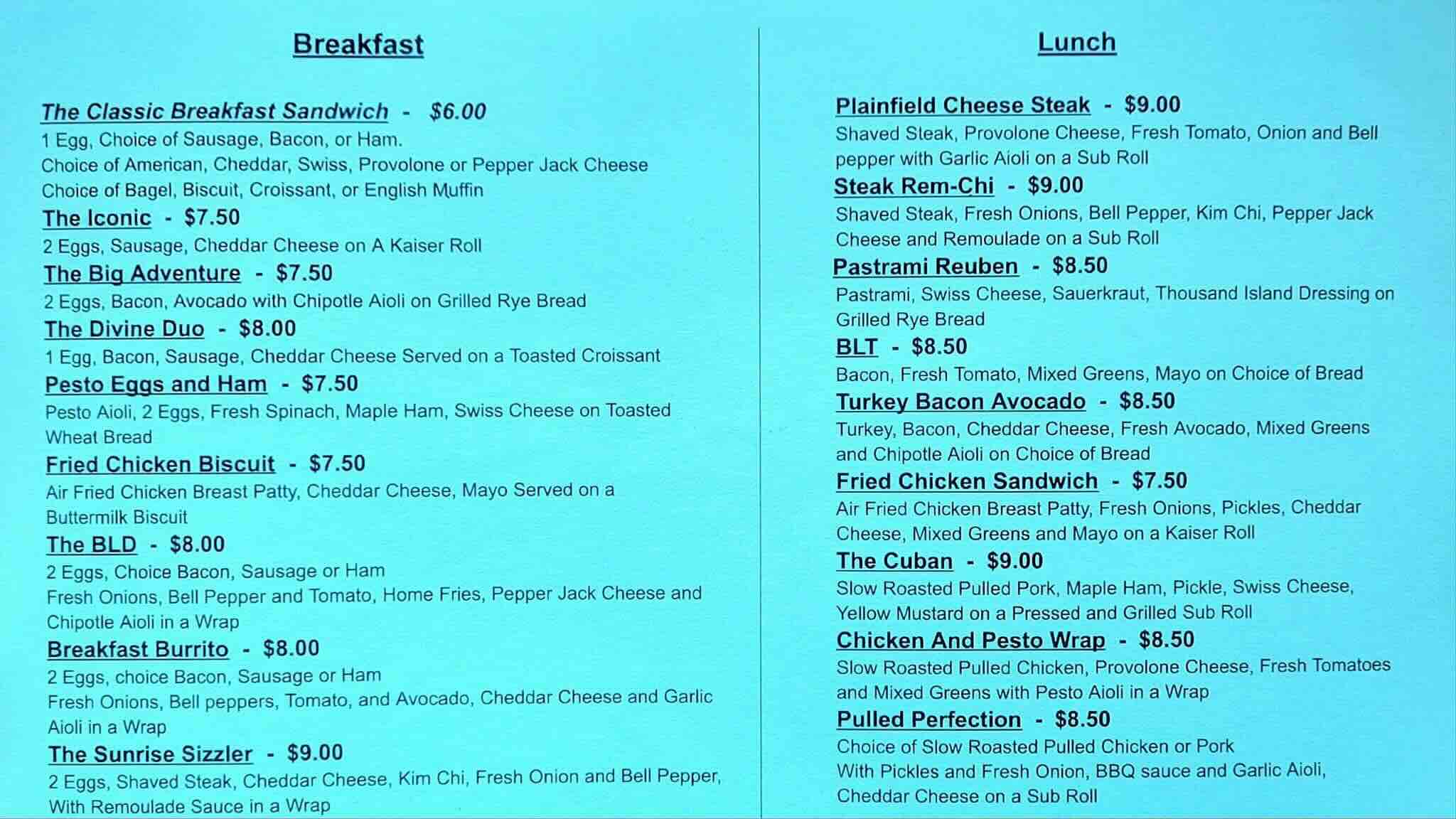 The Deli Plainfield Coop