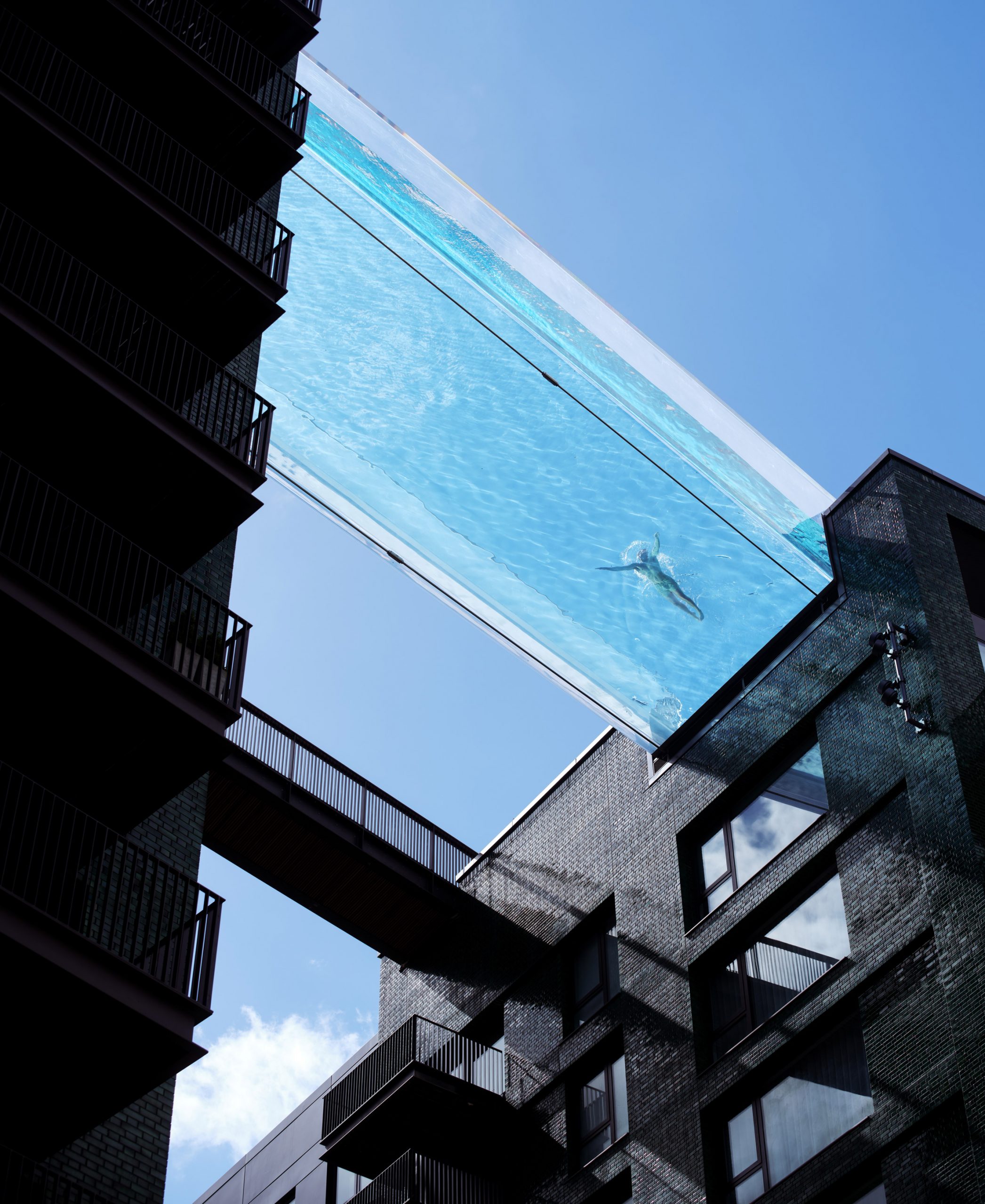 The Awesomely Transparent Sky Pool Stretches Across Two London