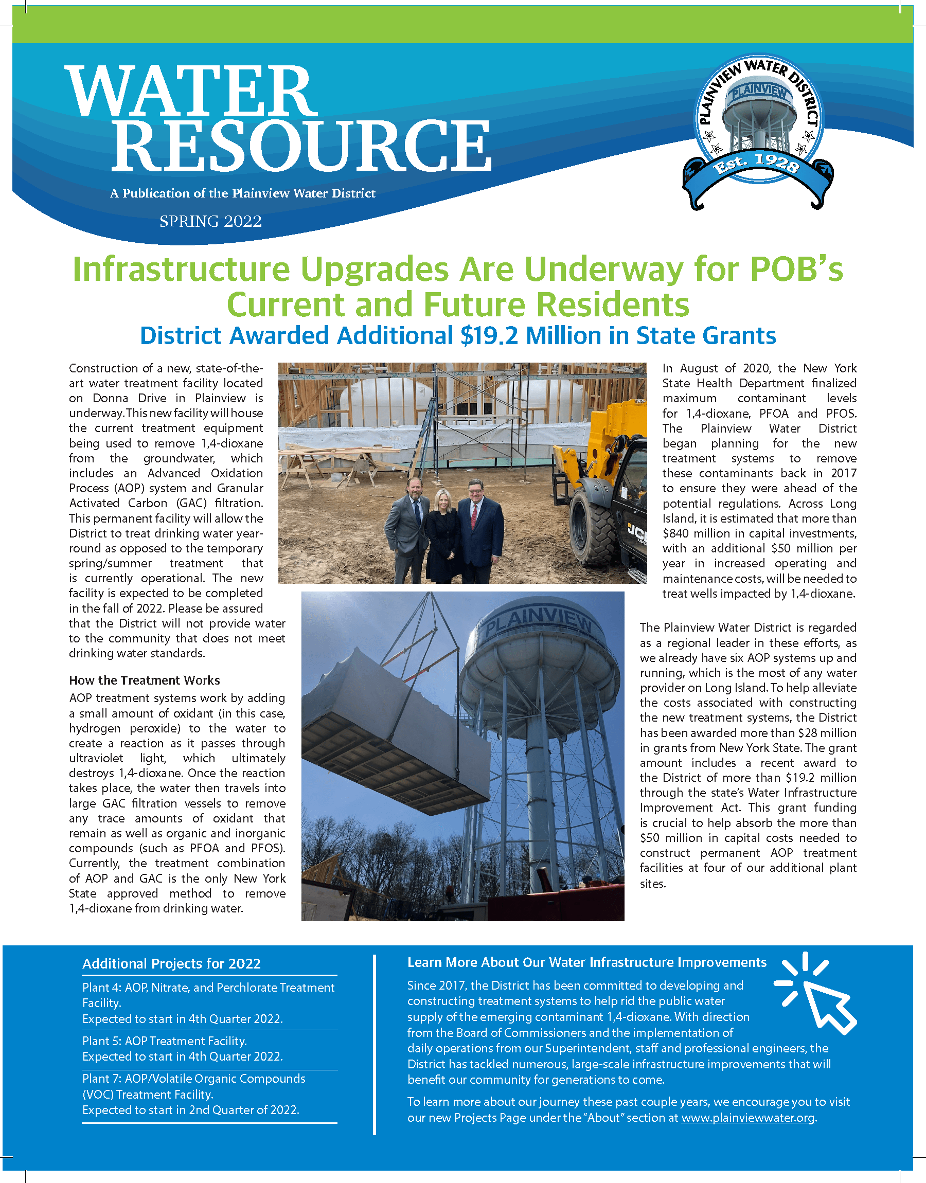 Newsletters Plainview Water District