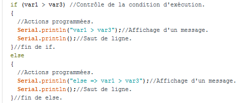 if / if else. - PlaisirArduino