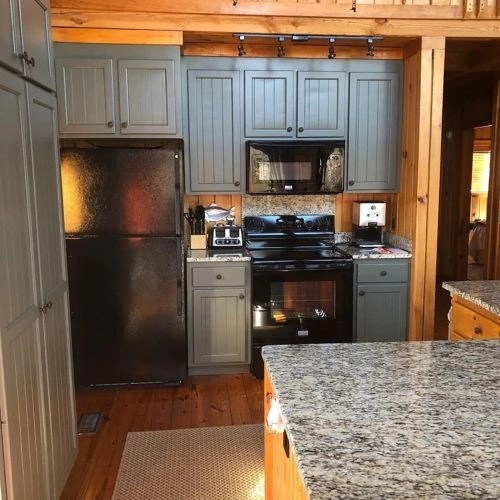 Behr Silky White vs. Benjamin Moore Castle Peak Gray comparison