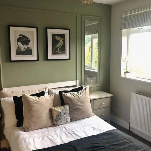 Farrow and Ball Cooking Apple Green vs. Farrow and Ball Lichen comparison