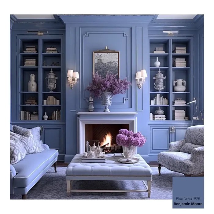 Benjamin Moore Blue Nova 825 paint color