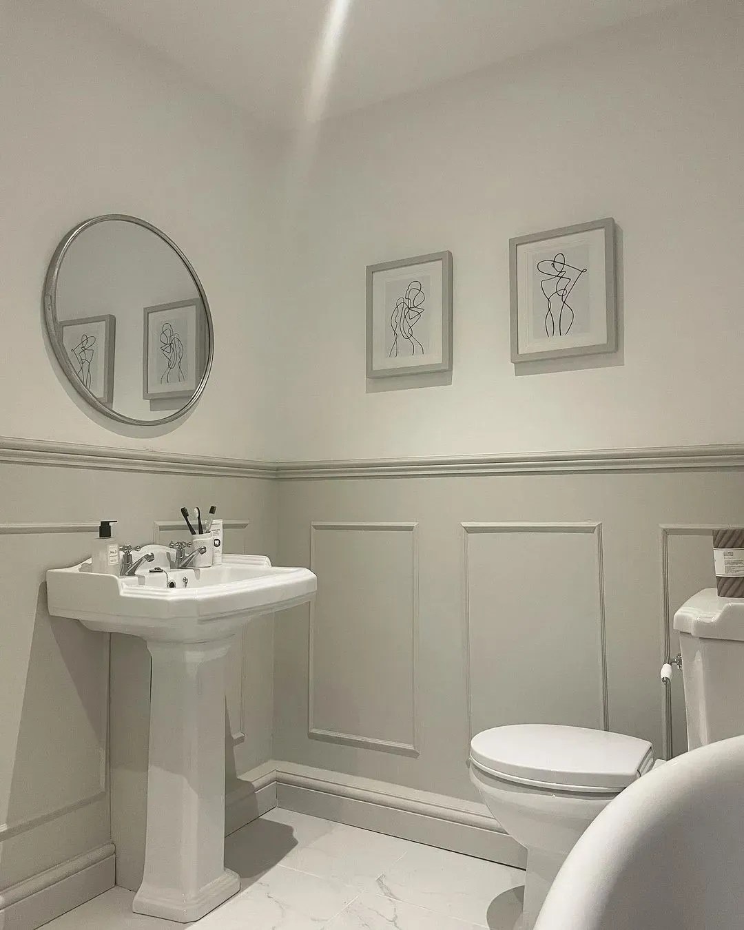 Farrow and Ball light grey paint colors for bathroom