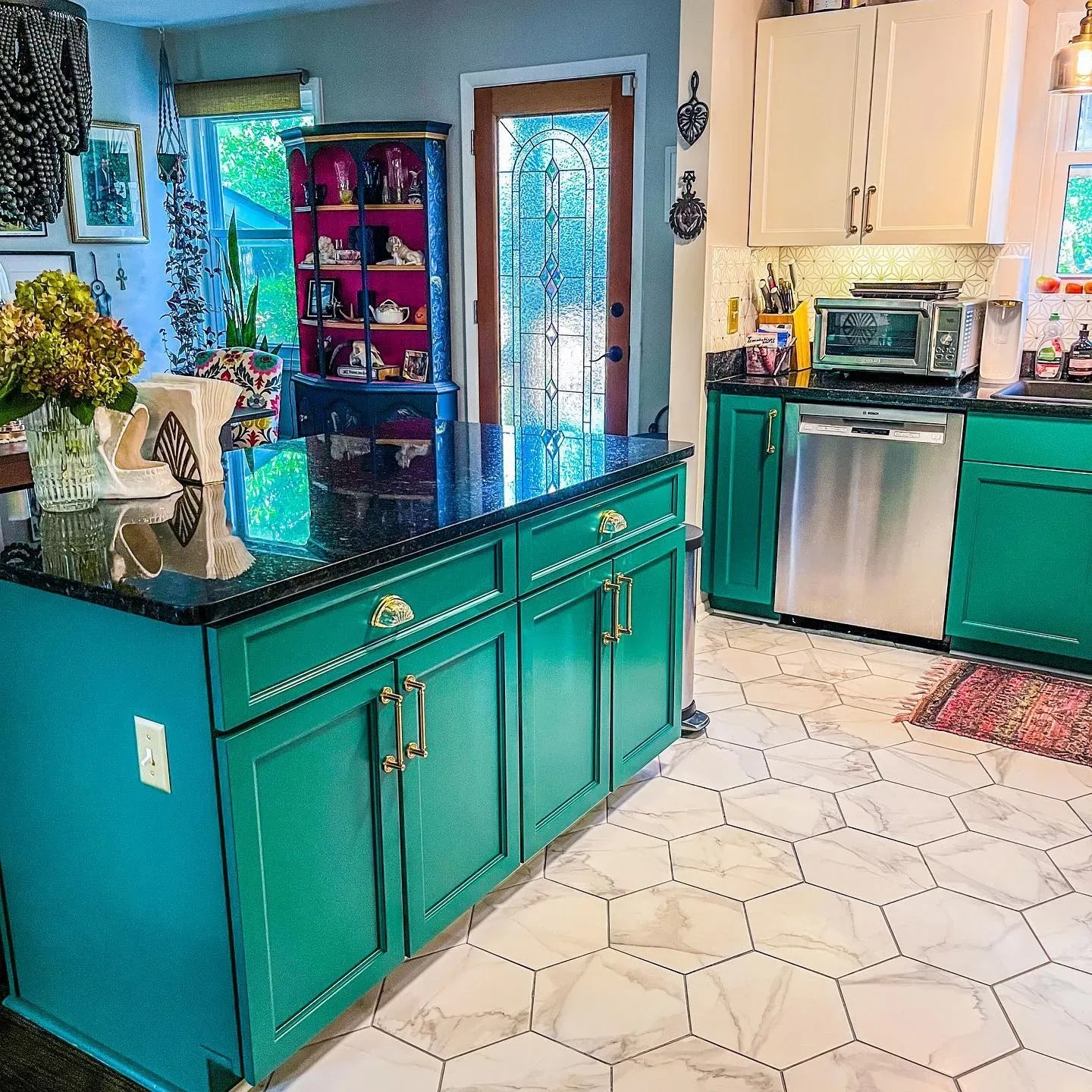 Behr dark green paint colors for kitchen