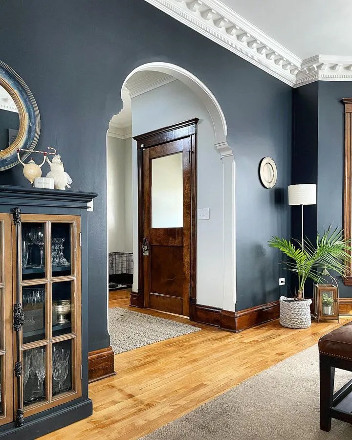 Benjamin Moore dark blue paint colors for living room