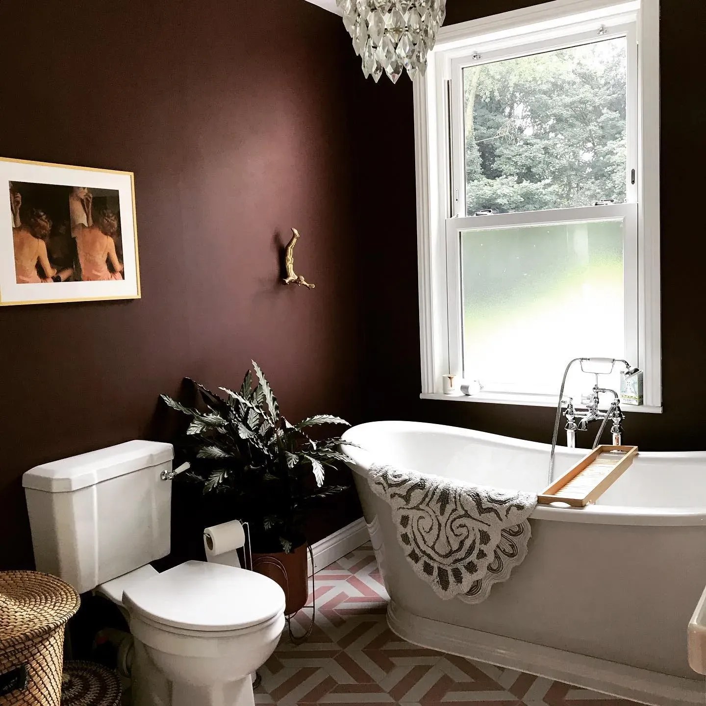 Farrow and Ball purple paint colors for bathroom