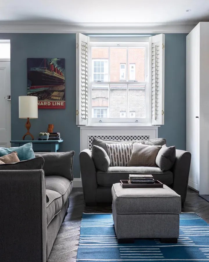 Farrow and Ball dark grey paint colors for living room