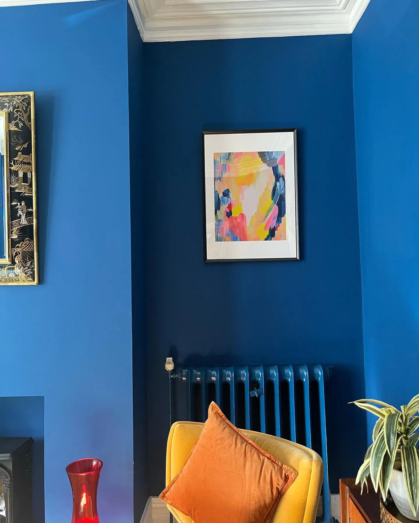 Dark blue paint colors for living room