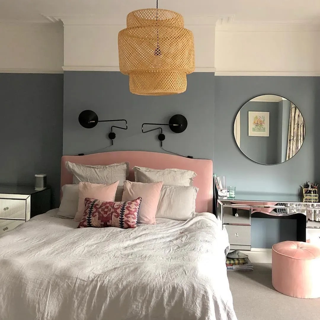 Dulux midtone blue paint colors for bedroom