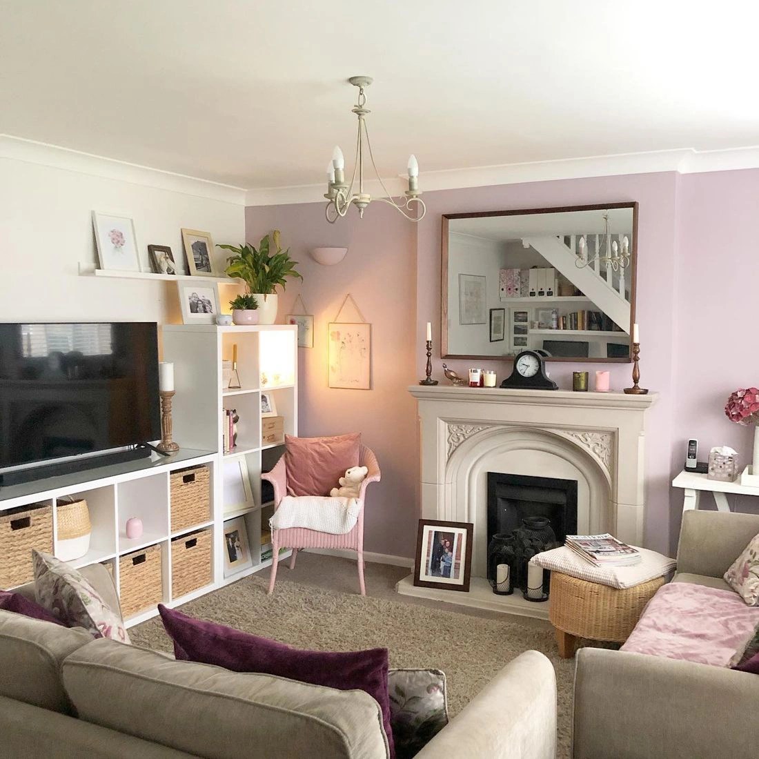 Dulux purple paint colors for living room