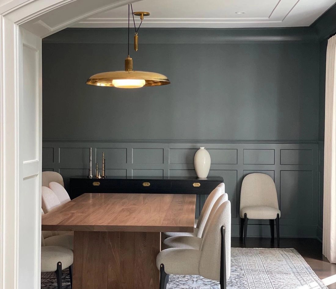 Farrow and Ball dark green paint colors for living room