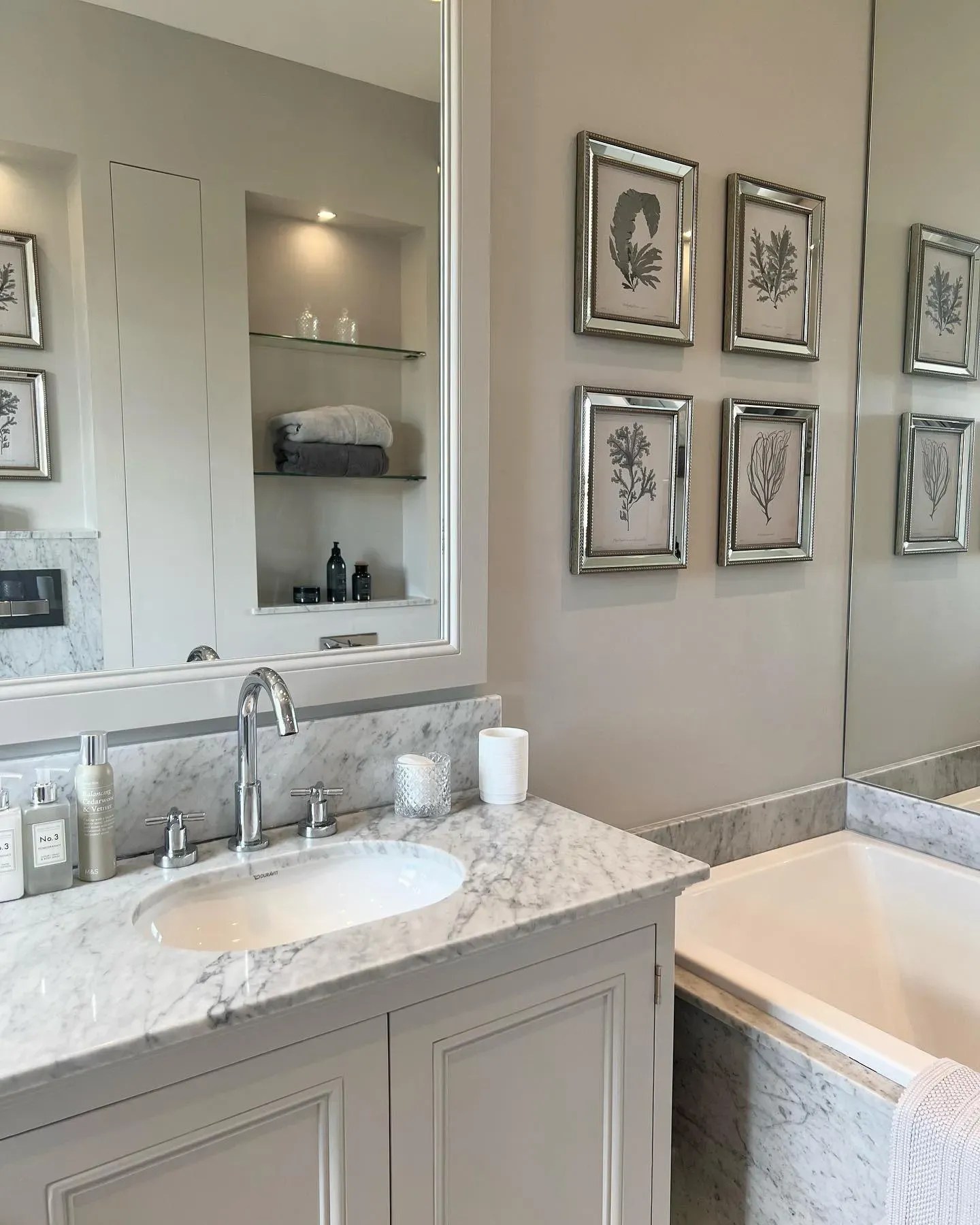 Little Greene midtone grey paint colors for bathroom