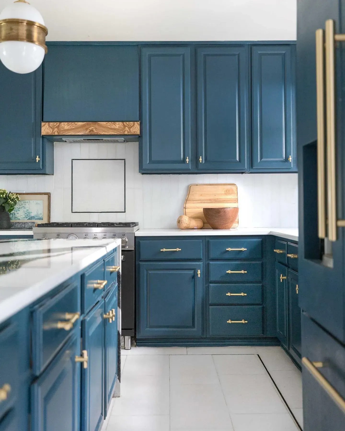 Farrow and Ball dark blue paint colors for kitchen