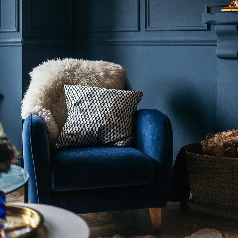 Little Greene dark blue paint colors for living room