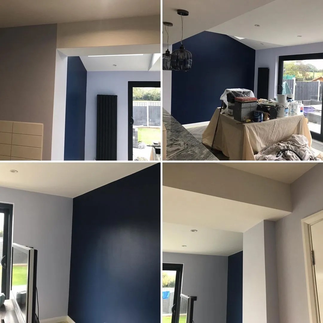 Dulux 29BB 75/065 Blueberry White paint color review with interior pictures