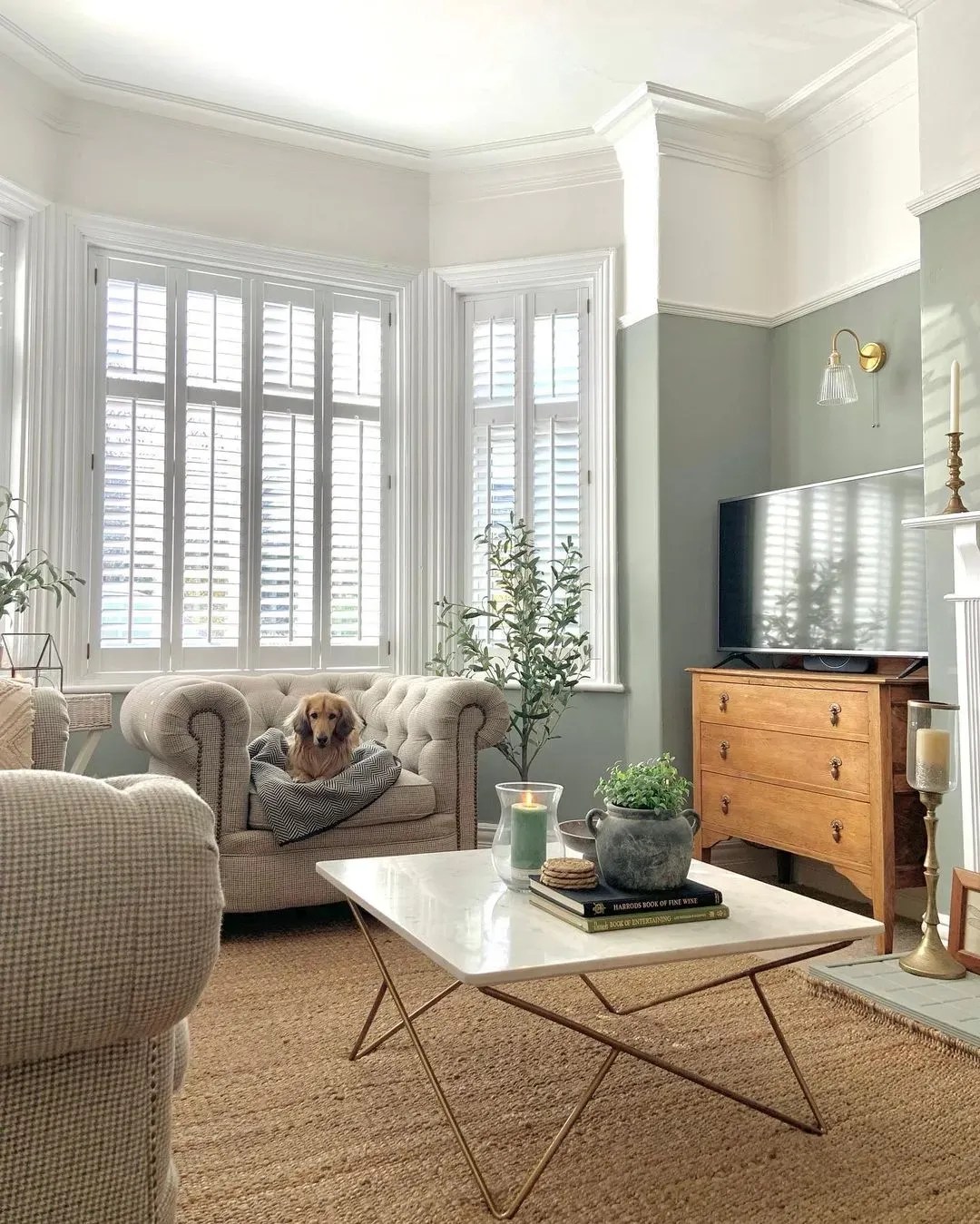 Farrow and Ball midtone grey paint colors for living room