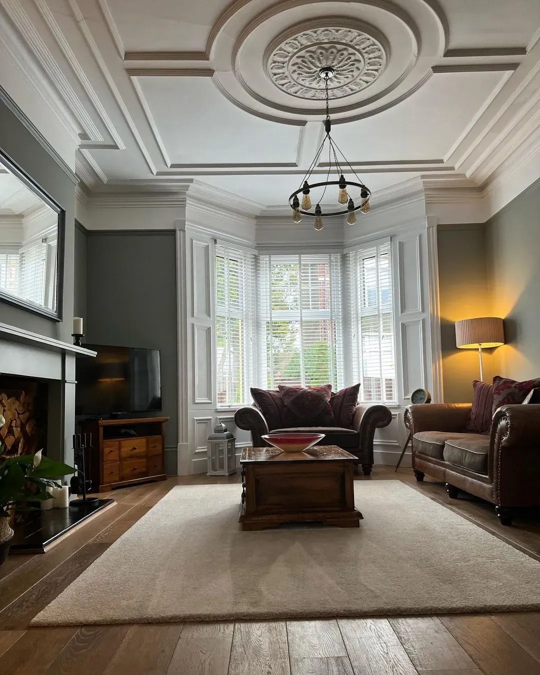 Farrow and Ball midtone grey paint colors for living room