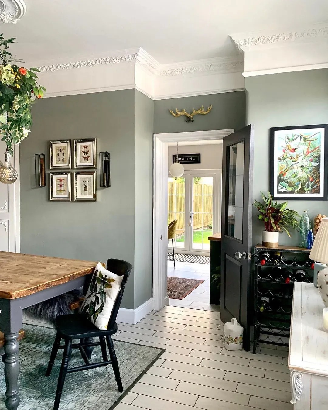 Farrow and Ball midtone grey paint colors for living room